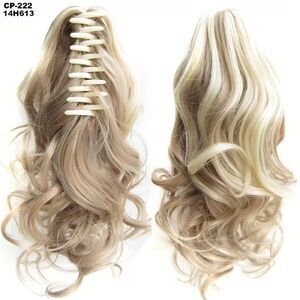 14 Inch Synthetic Blonde Ponytail Hair Clip